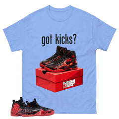 Got Kicks Graphic Tee, Shirt to Match Air Foamposite Stranger Things, Air Foamposite Unisex Blue Shirt
