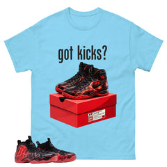 Got Kicks Graphic Tee, Shirt to Match Air Foamposite Stranger Things, Air Foamposite Unisex Blue Shirt