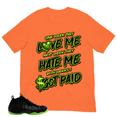 Got Paid Shirt - Match Air Foamposite One Black Volt