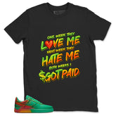 Got Paid Shirt - Match Air Force 1 Stadium Green Crimson