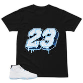 Graphic Tee 23 Dripping MJ Shirt - to Matching Air Jordan 11 Legend Blue | Zadago
