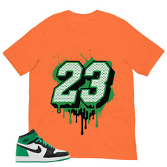 Graphic Tee 23 Dripping Shirt - to Matching Air Jordan 1 Lucky Green | Zadago