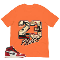 Graphic Tee 23 Flight MJ Shirt - to Matching Air Jordan 1 Chicago Lost & Found | Zadago