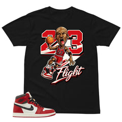 Graphic Tee 23 Flight Shirt - to Matching Air Jordan 1 Chicago Lost & Found | Zadago