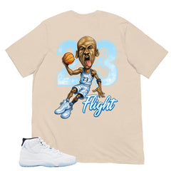 Graphic Tee 23 Flight Shirt - to Matching Air Jordan 11 Legend Blue | Zadago