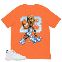 Graphic Tee 23 Flight Shirt - to Matching Air Jordan 11 Legend Blue | Zadago