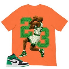 Graphic Tee 23 Legend MJ Shirt - to Matching Air Jordan 1 Lucky Green | Zadago
