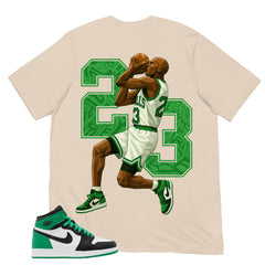 Graphic Tee 23 Legend MJ Shirt - to Matching Air Jordan 1 Lucky Green | Zadago