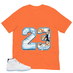 Graphic Tee 23 Legend MJ Shirt - to Matching Air Jordan 11 Legend Blue | Zadago