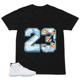 Graphic Tee 23 Legend MJ Shirt - to Matching Air Jordan 11 Legend Blue | Zadago