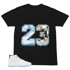Graphic Tee 23 Legend MJ Shirt - to Matching Air Jordan 11 Legend Blue | Zadago