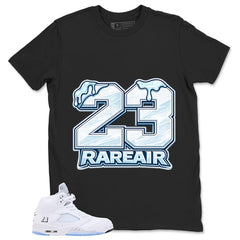 Graphic Tee 23 Rare Air Shirt - to Matching Air Jordan 5 White Metallic | Zadago
