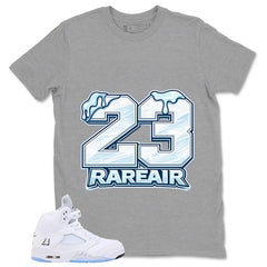 Graphic Tee 23 Rare Air Shirt - to Matching Air Jordan 5 White Metallic | Zadago