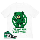 Graphic Tee Angry Bear Shirt - to Matching Air Jordan 1 Lucky Green | Zadago