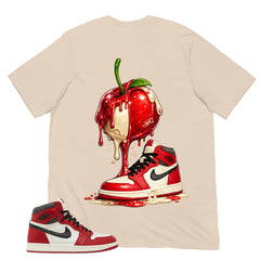 Graphic Tee Apple Dripping Shirt - to Matching Air Jordan 1 Chicago Lost & Found | Zadago