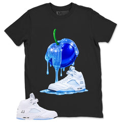 Graphic Tee Apple Dripping Shirt - to Matching Air Jordan 5 White Metallic | Zadago