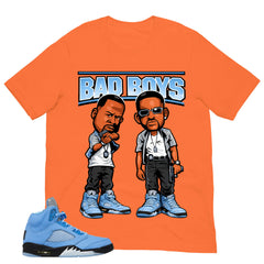 Graphic Tee Bad Boys Shirt - to Matching Air Jordan 5 UNC | Zadago