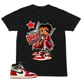 Graphic Tee Betty Boop | Matching Jordan 1 Union LA Chicago Shadow | Zadago