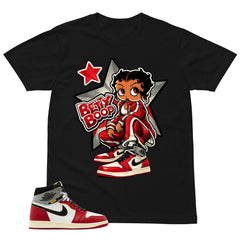 Graphic Tee Betty Boop | Matching Jordan 1 Union LA Chicago Shadow | Zadago
