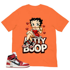 Graphic Tee Betty Boop | Matching Off-White x Air Jordan 1 Chicago | Zadago