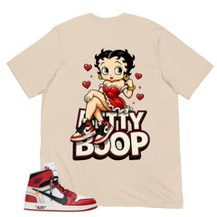 Graphic Tee Betty Boop | Matching Off-White x Air Jordan 1 Chicago | Zadago
