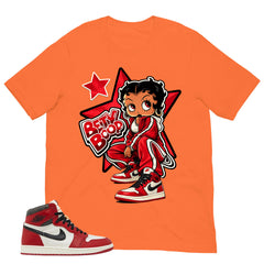Graphic Tee Betty Boop Shirt - to Matching Air Jordan 1 Chicago Lost & Found | Zadago