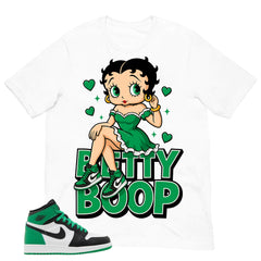 Graphic Tee Betty Boop Shirt - to Matching Air Jordan 1 Lucky Green | Zadago
