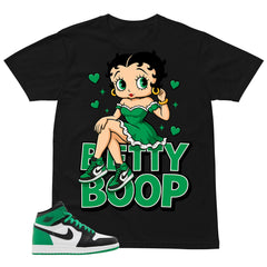 Graphic Tee Betty Boop Shirt - to Matching Air Jordan 1 Lucky Green | Zadago