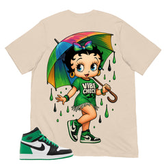 Graphic Tee Betty Girl Vibe Shirt - to Matching Air Jordan 1 Lucky Green | Zadago