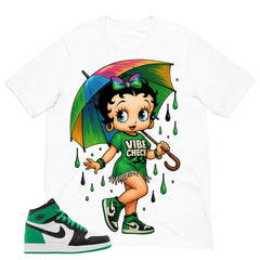 Graphic Tee Betty Girl Vibe Shirt - to Matching Air Jordan 1 Lucky Green | Zadago