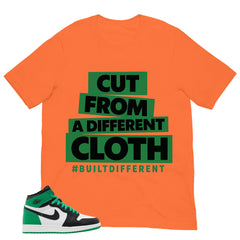 Graphic Tee Built Different Shirt - to Matching Air Jordan 1 Lucky Green | Zadago
