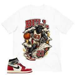 Graphic Tee Bull 23 | Matching Jordan 1 Union LA Chicago Shadow | Zadago