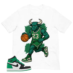 Graphic Tee Bull 23 Shirt - to Matching Air Jordan 1 Lucky Green | Zadago