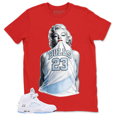 Graphic Tee Bull 23 Shirt - to Matching Air Jordan 5 White Metallic | Zadago