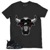 Graphic Tee Bull Head Sneaker Shirt - to Matching Air Jordan 6 Cap and Gown | Zadago