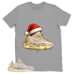Graphic Tee Christmas Sneaker Light Shirt - to Matching Yeezy 350 V2 MX Oat | Zadago