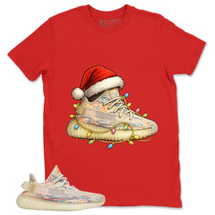 Graphic Tee Christmas Sneaker Light Shirt - to Matching Yeezy 350 V2 MX Oat | Zadago