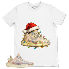 Graphic Tee Christmas Sneaker Light Shirt - to Matching Yeezy 350 V2 MX Oat | Zadago