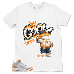 Graphic Tee Cool Boy Shirt - to Matching Air Jordan 3 Orange Citrus | Zadago