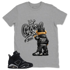 Graphic Tee Cool Boy Shirt - to Matching Air Jordan 6 Cap and Gown | Zadago