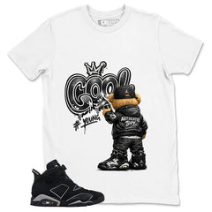 Graphic Tee Cool Boy Shirt - to Matching Air Jordan 6 Cap and Gown | Zadago