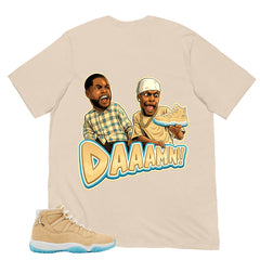 Graphic Tee Daaamn Sneaker Shirt - to Matching Air Jordan 11 H-Town | Zadago