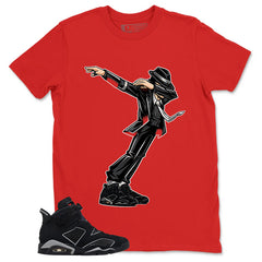 Graphic Tee Dabbing Vibe Shirt - to Matching Air Jordan 6 Cap and Gown | Zadago