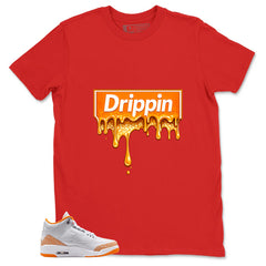 Graphic Tee Drippin Shirt - to Matching Air Jordan 3 Orange Citrus | Zadago