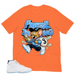 Graphic Tee Finesse The Bag Shirt - to Matching Air Jordan 11 Legend Blue | Zadago