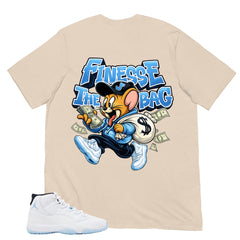 Graphic Tee Finesse The Bag Shirt - to Matching Air Jordan 11 Legend Blue | Zadago
