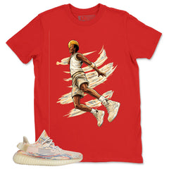 Graphic Tee Flight Legend Jump Shirt - to Matching Yeezy Boost 350 V2 MX Oat | Zadago