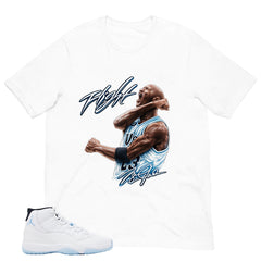 Graphic Tee Flight Legend MJ Shirt - to Matching Air Jordan 11 Legend Blue | Zadago