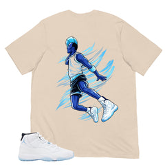 Graphic Tee Flight Legend Shirt - to Matching Air Jordan 11 Legend Blue | Zadago