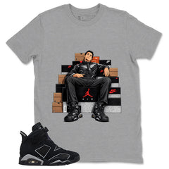 Graphic Tee Fresh Sneaker Shirt - to Matching Air Jordan 6 Cap and Gown | Zadago